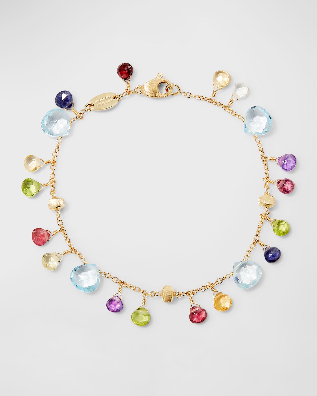 18K Yellow Gold Single-Strand Topaz Paradise Bracelet