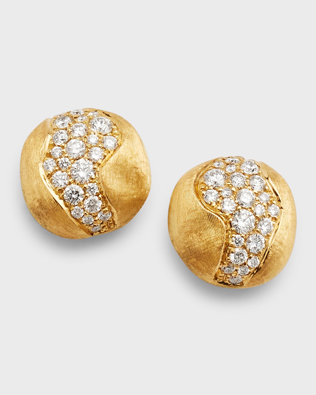 18k Gold Africa Diamond Constellation Stud Earrings