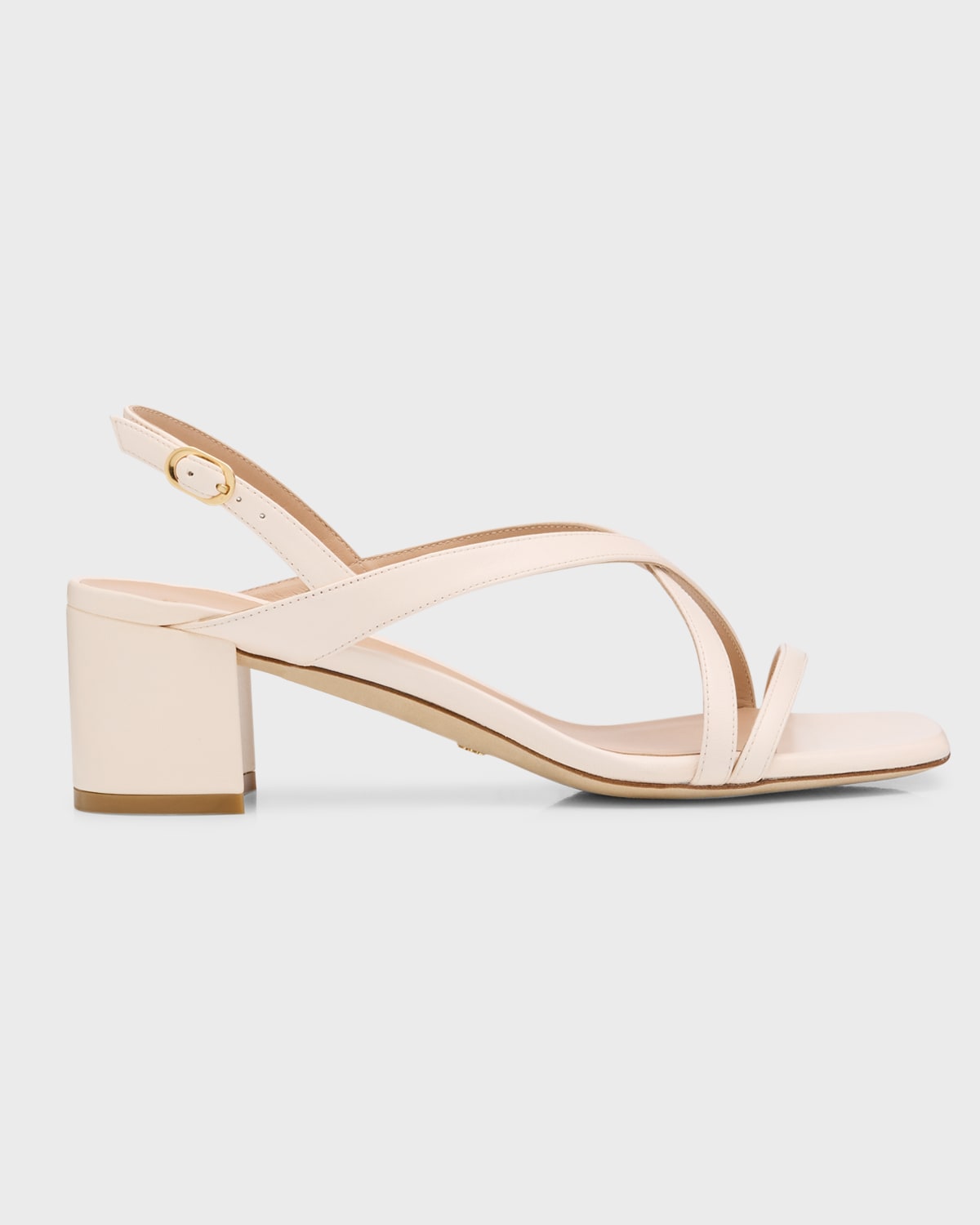 Stuart Weitzman Oasis Maui Leather Slingback Sandals In Seashell