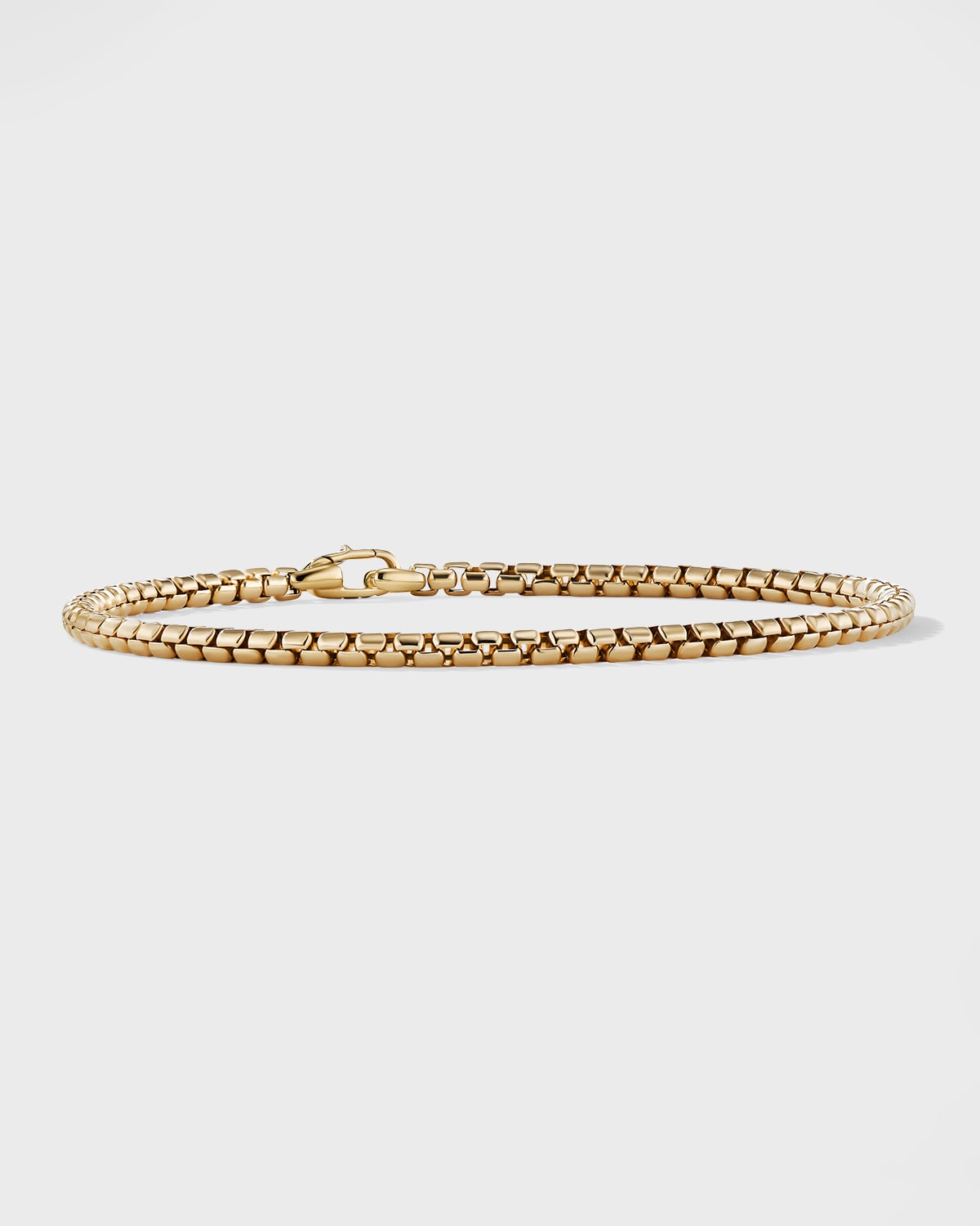 David Yurman DY Bel Aire Box Chain Bracelet in 18K Gold, 2.7mm