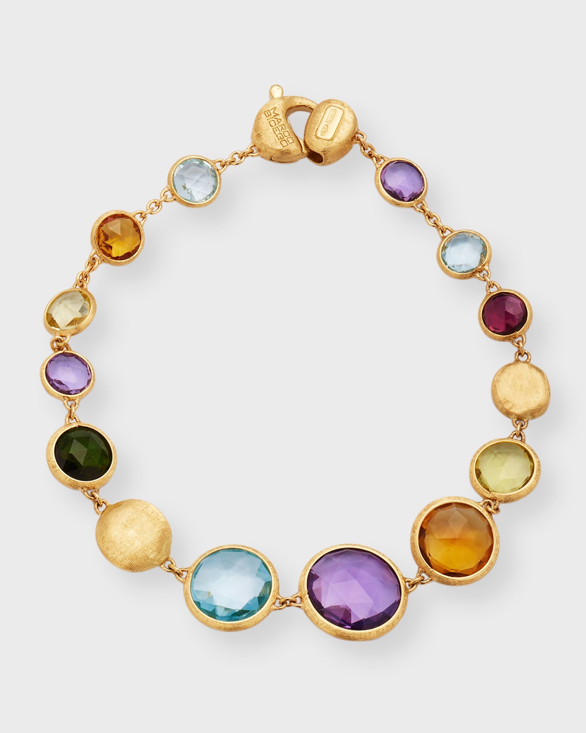 18k Jaipur Graduated Mixed Gemstone Necklace