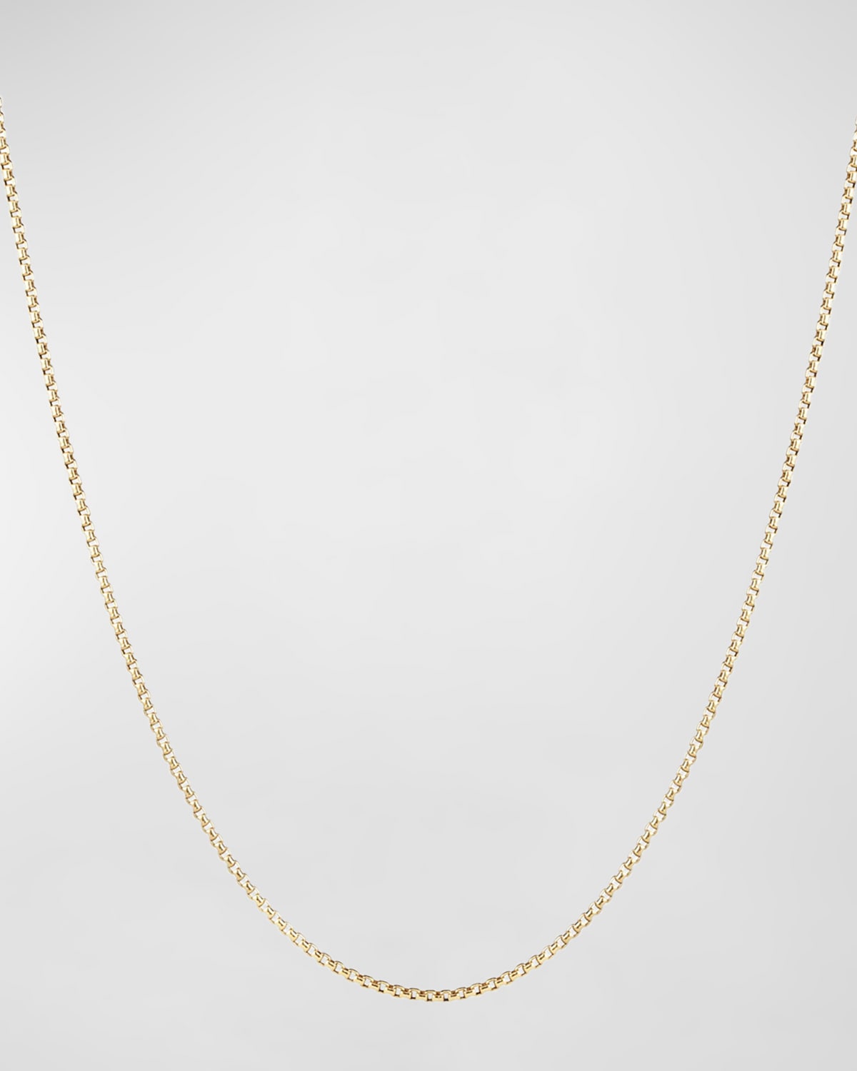 David Yurman Box Chain Necklace with Spiritual Bead Clasp