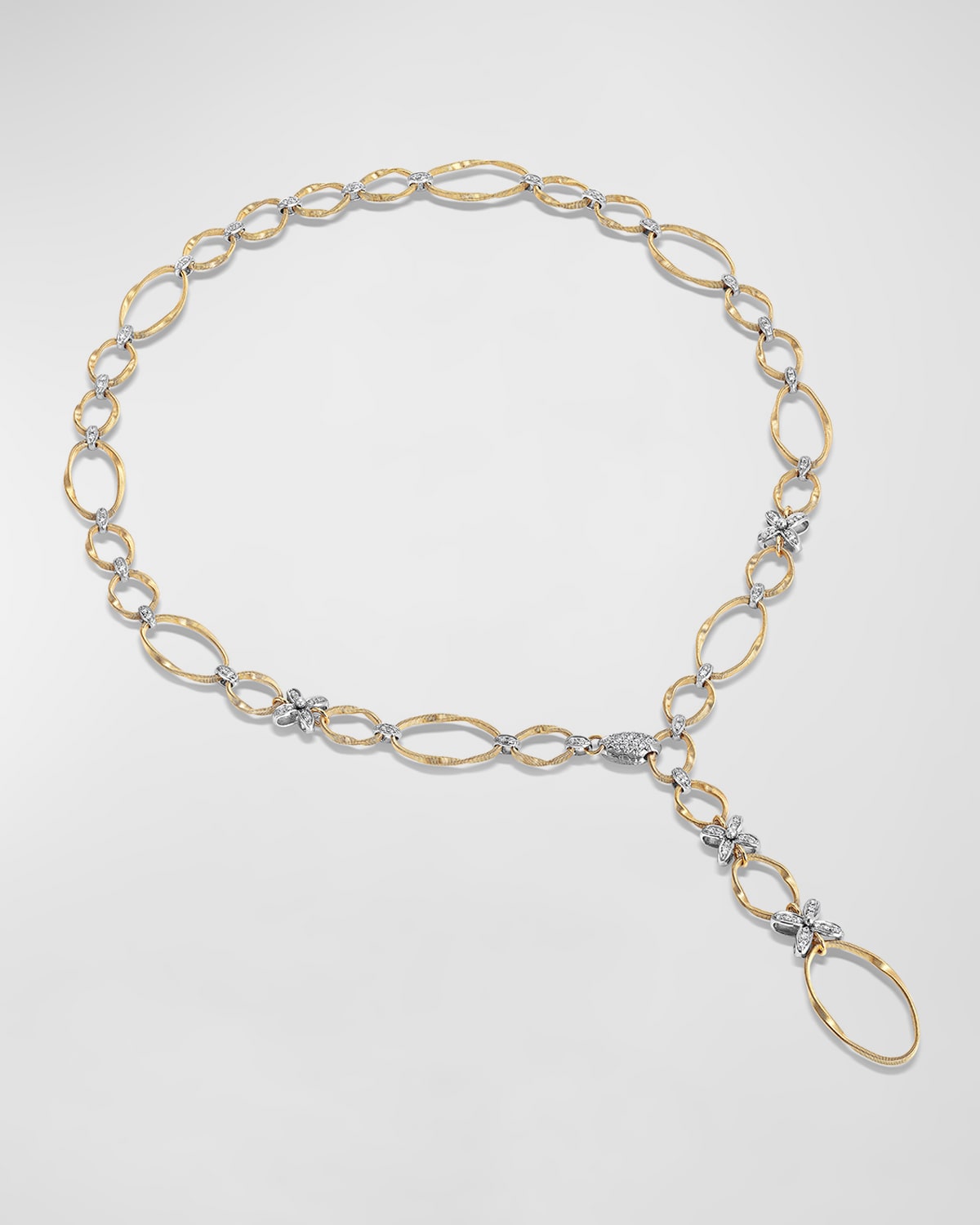 Marco Bicego Marrakech Onde 18k Yellow And White Gold Lariat In 05 Yellow Gold