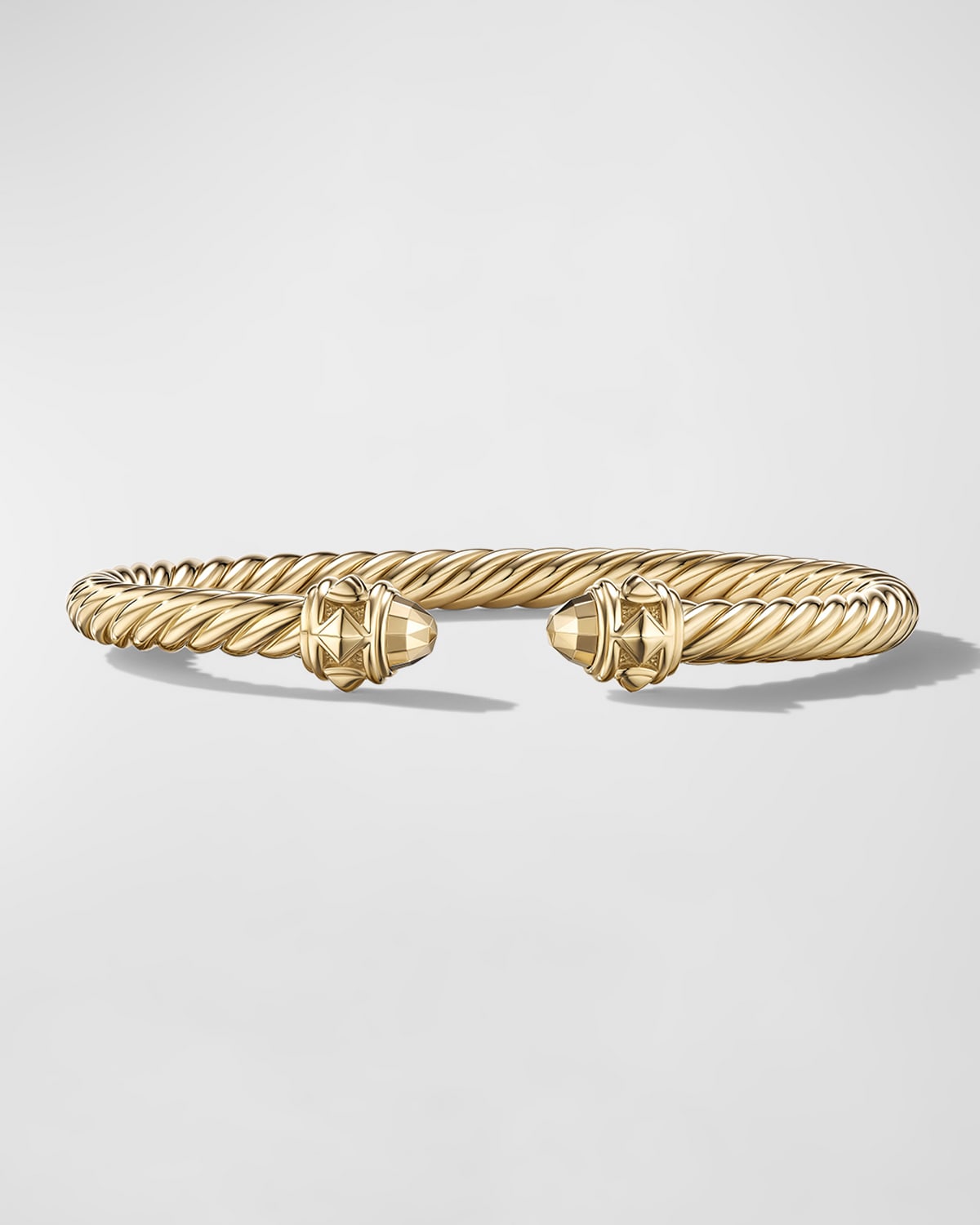 David Yurman Renaissance Cable Bracelet in 18K Gold, 5mm, Size L