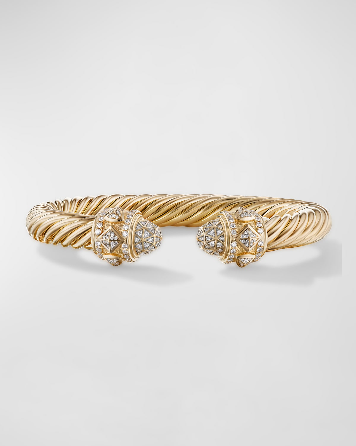 David Yurman Renaissance Bracelet With Pearls And Diamonds In 18k Gold, 11mm