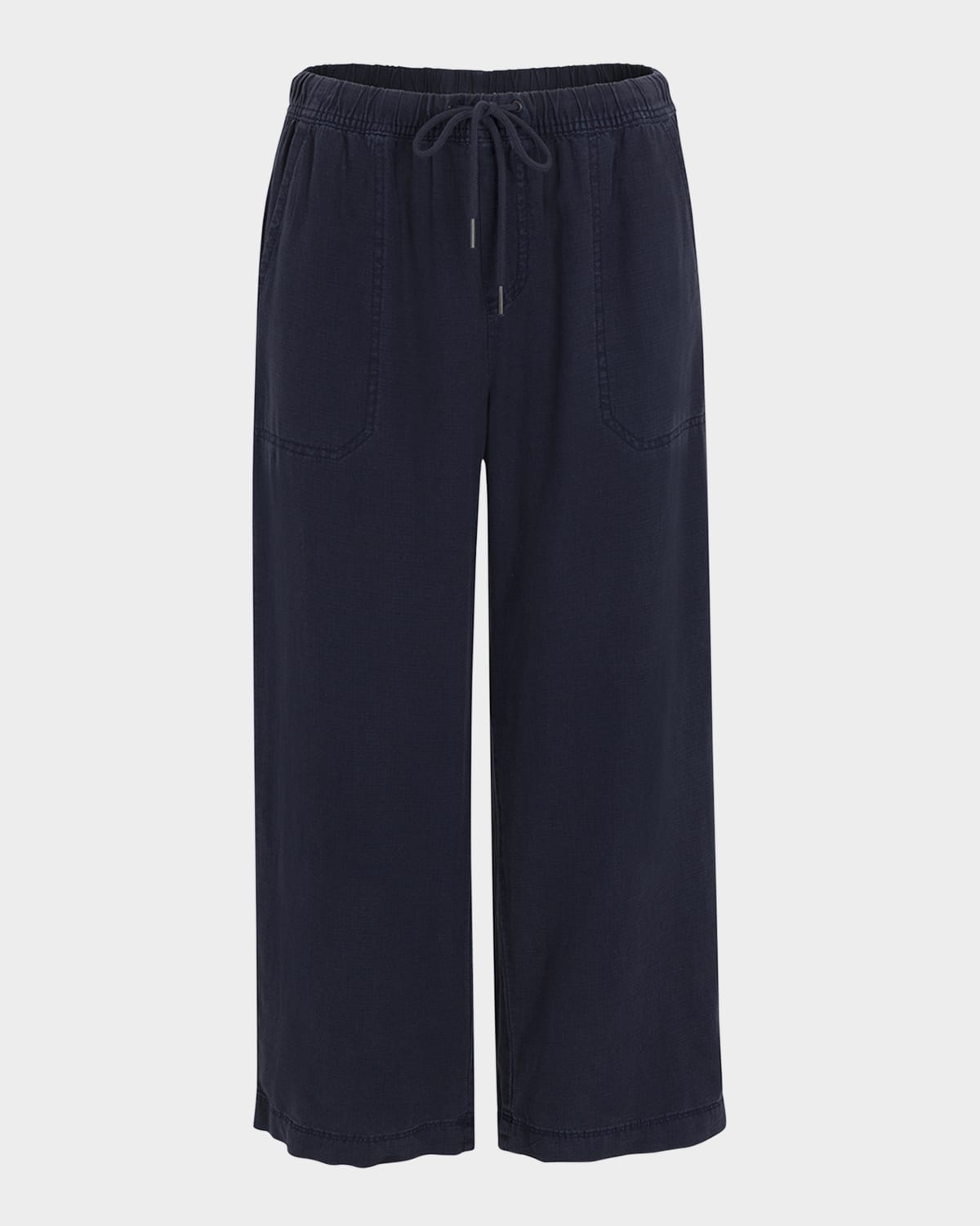 Splendid Angie Cropped Wide-leg Pants In Navy