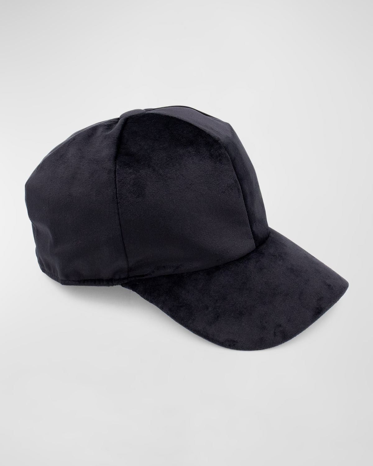Shop Surell Accessories Velvet Baseball Hat In Black