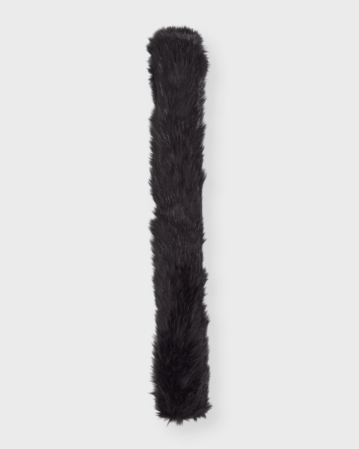 Surell Accessories Faux Fur Pull-through Scarf In Black