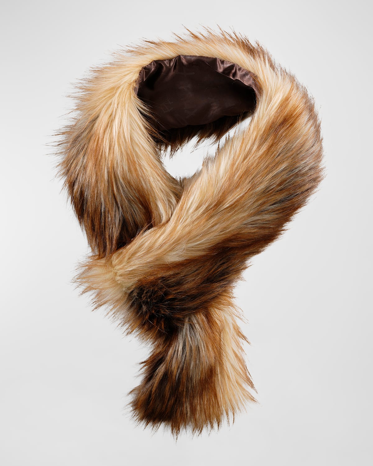 Fabulous Furs Faux Fur Loop Scarf In Brown