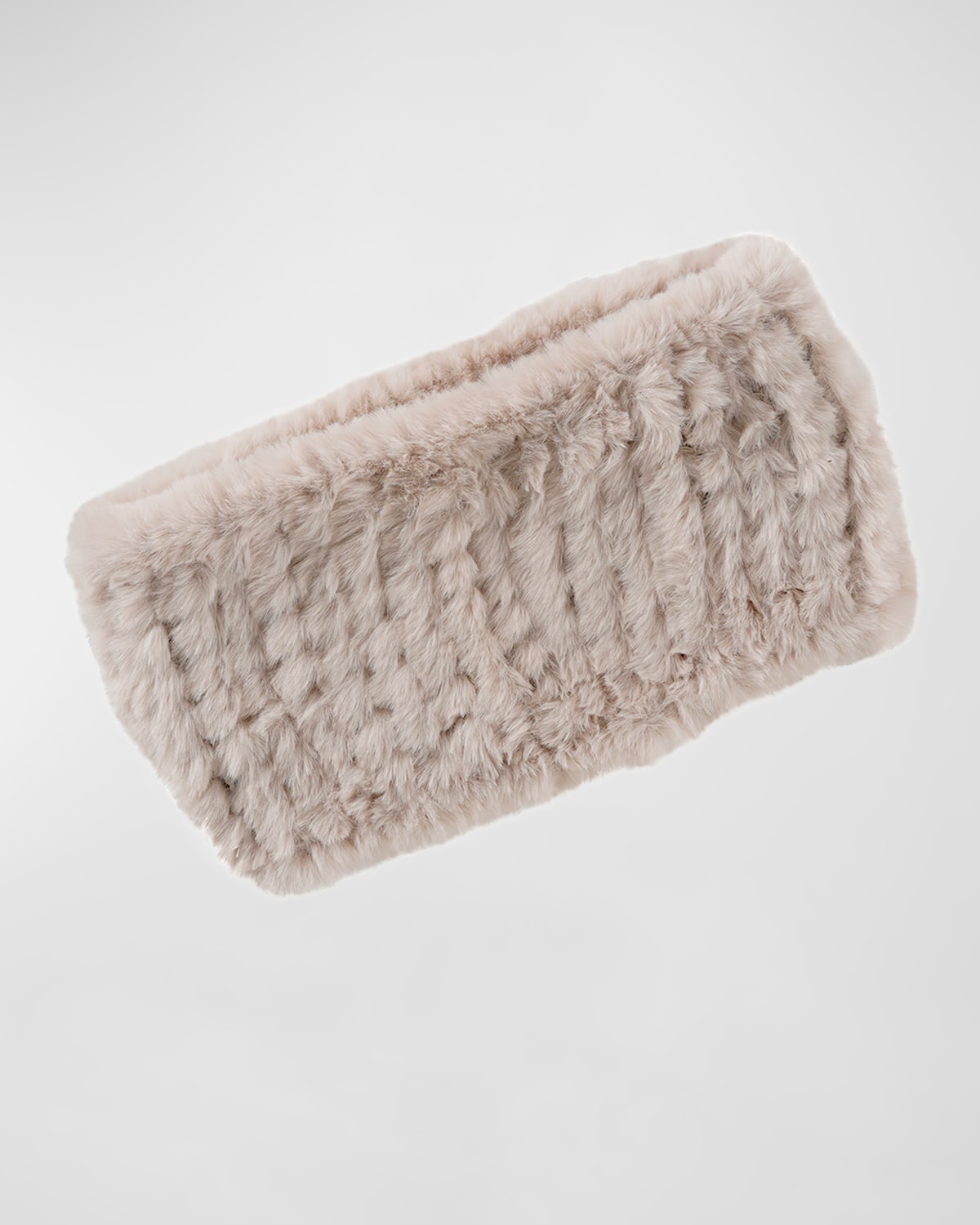 Fabulous Furs Faux Fur Knitted Neckwear In Sand