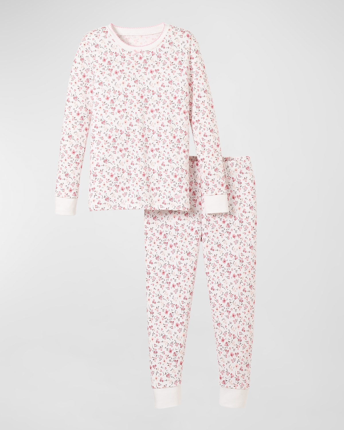 Kid's Pima Cotton Snug Fit Pajama Set, Size 2-14