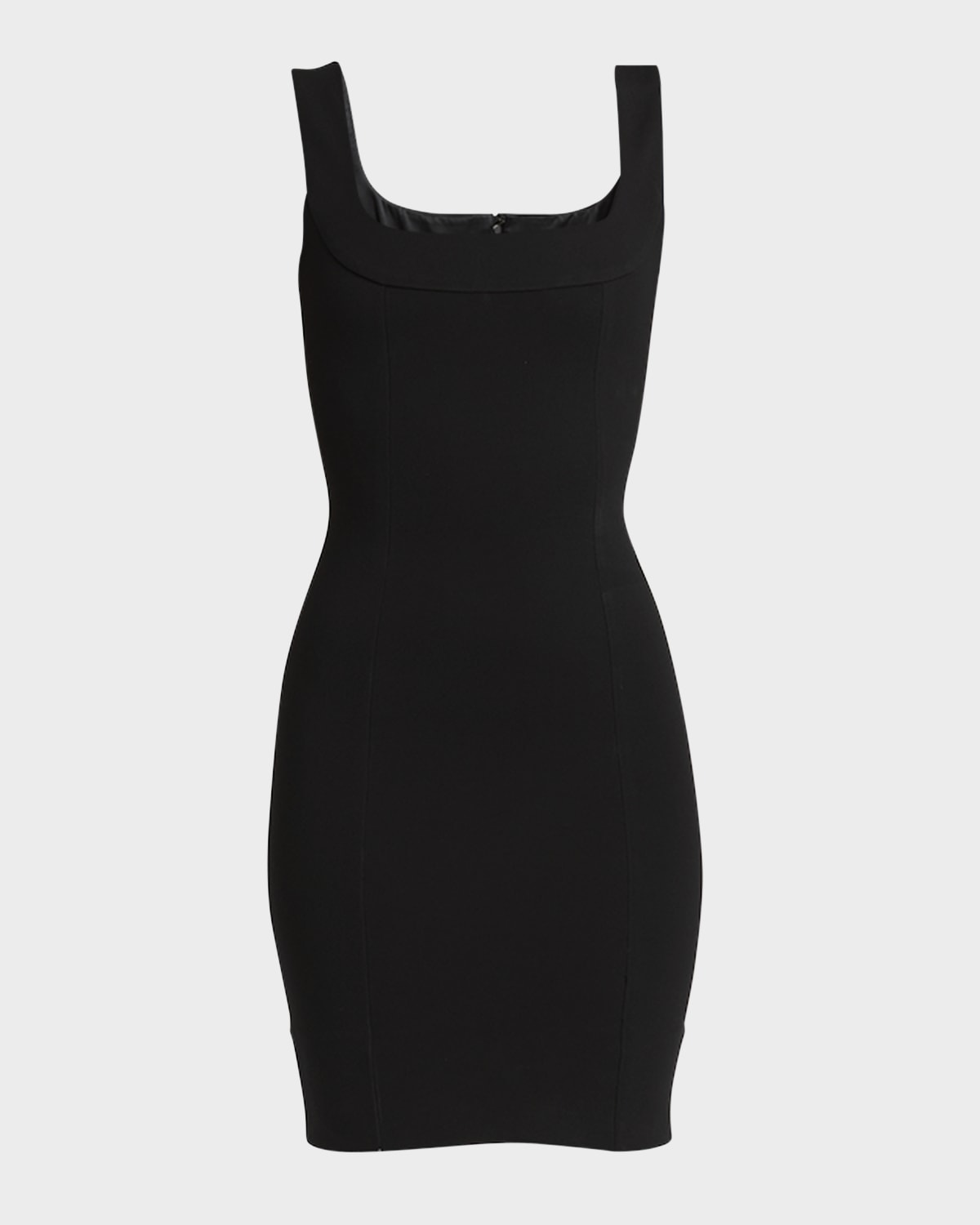 Dolce & Gabbana Embellished Stretch-jersey Mini Dress In Black