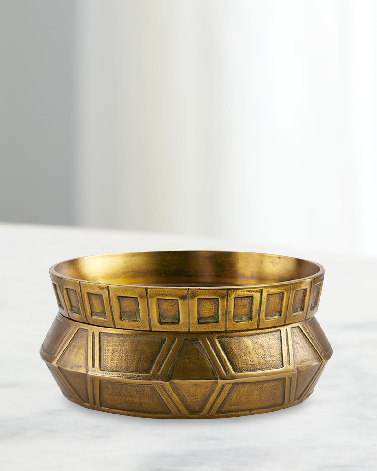 Arteriors Millenia Stacked Large Centerpieces, Set Of 2 In Gold