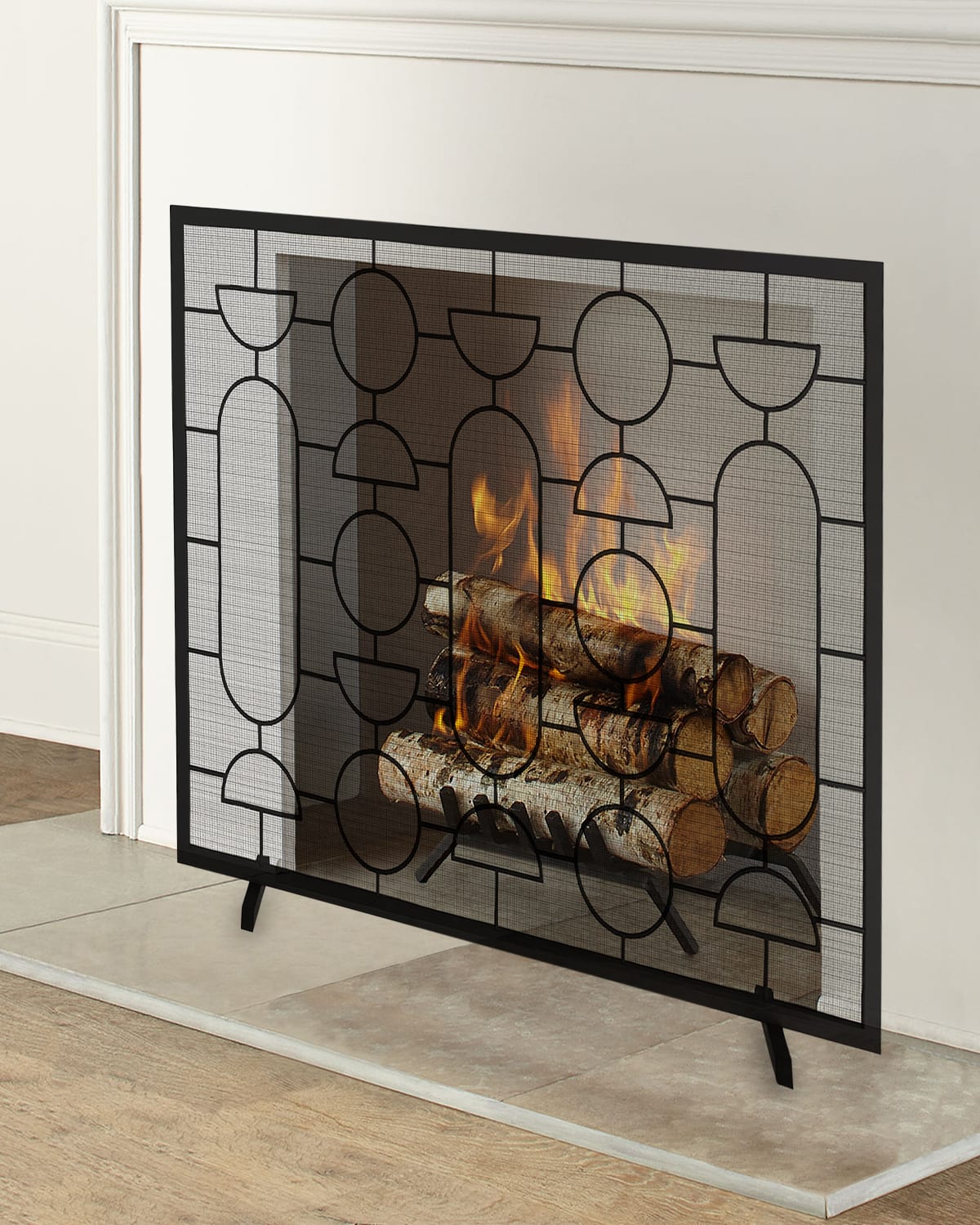 Arteriors Adamo Fire Screen In Black