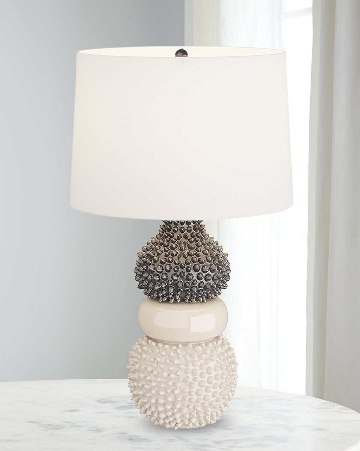 Arteriors Basilio Table Lamp In Gray