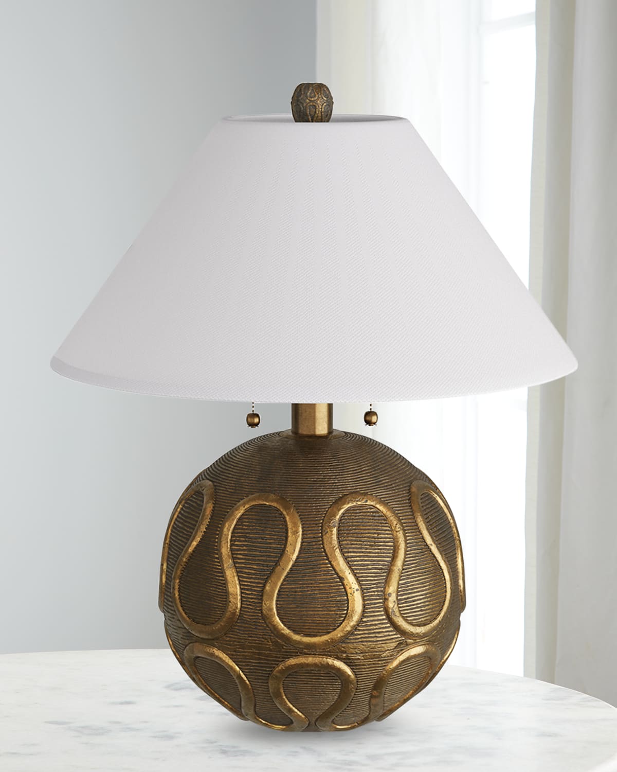 Arteriors Serpiente Lamp In Gold