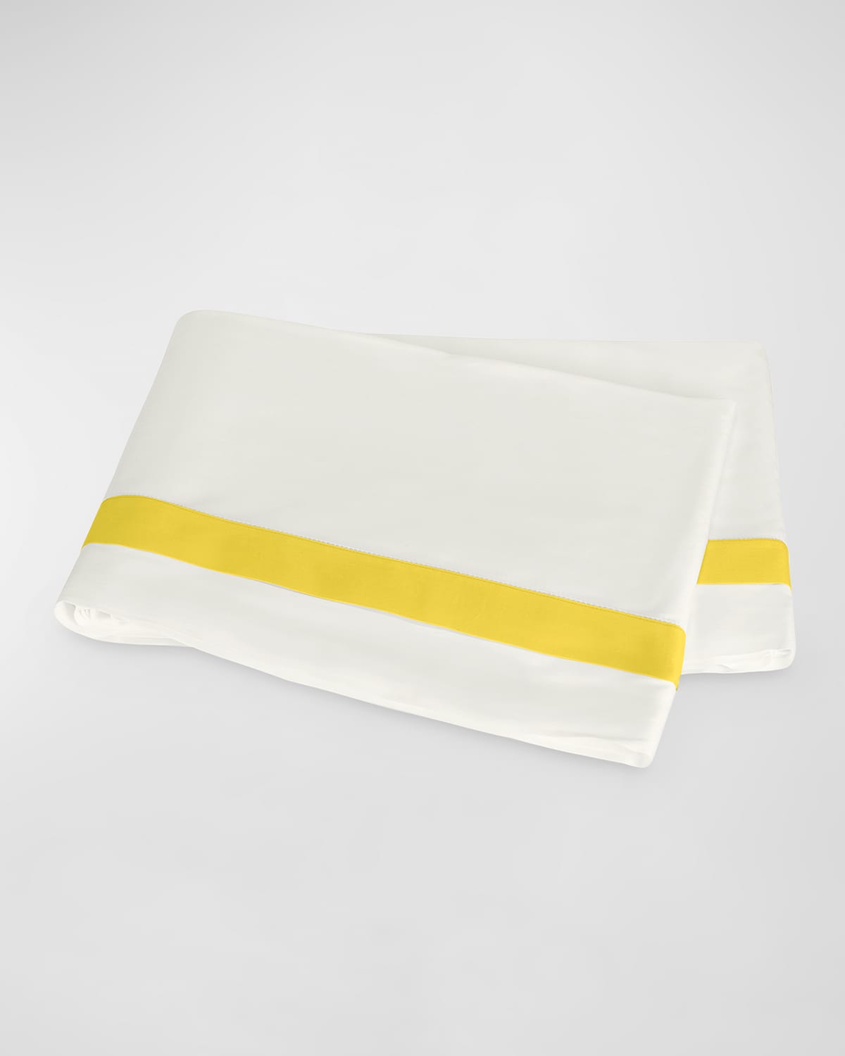Matouk Ambrose Full/queen Flat Sheet In White