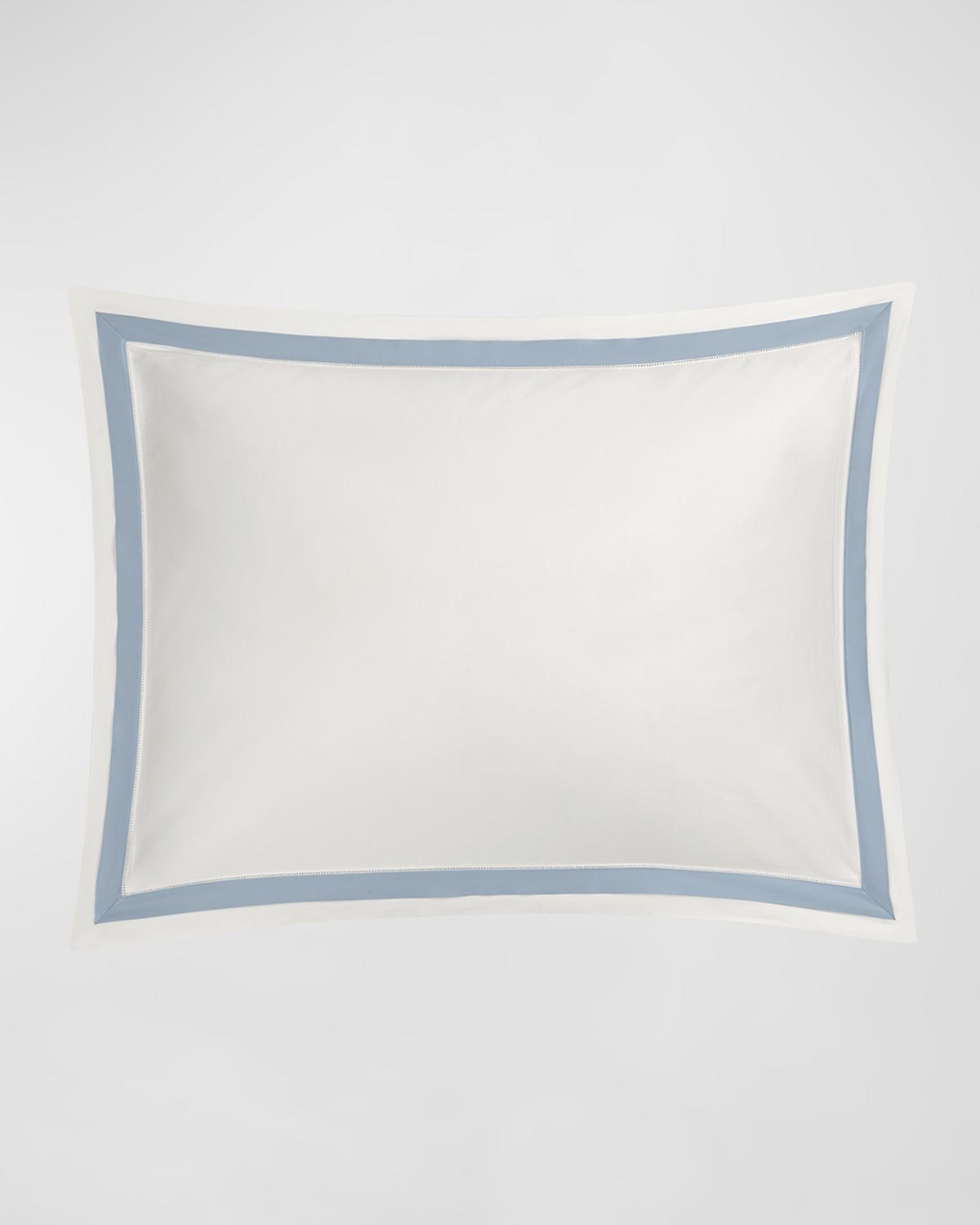 Matouk Ambrose Standard Sham In Bone/hazy Blue