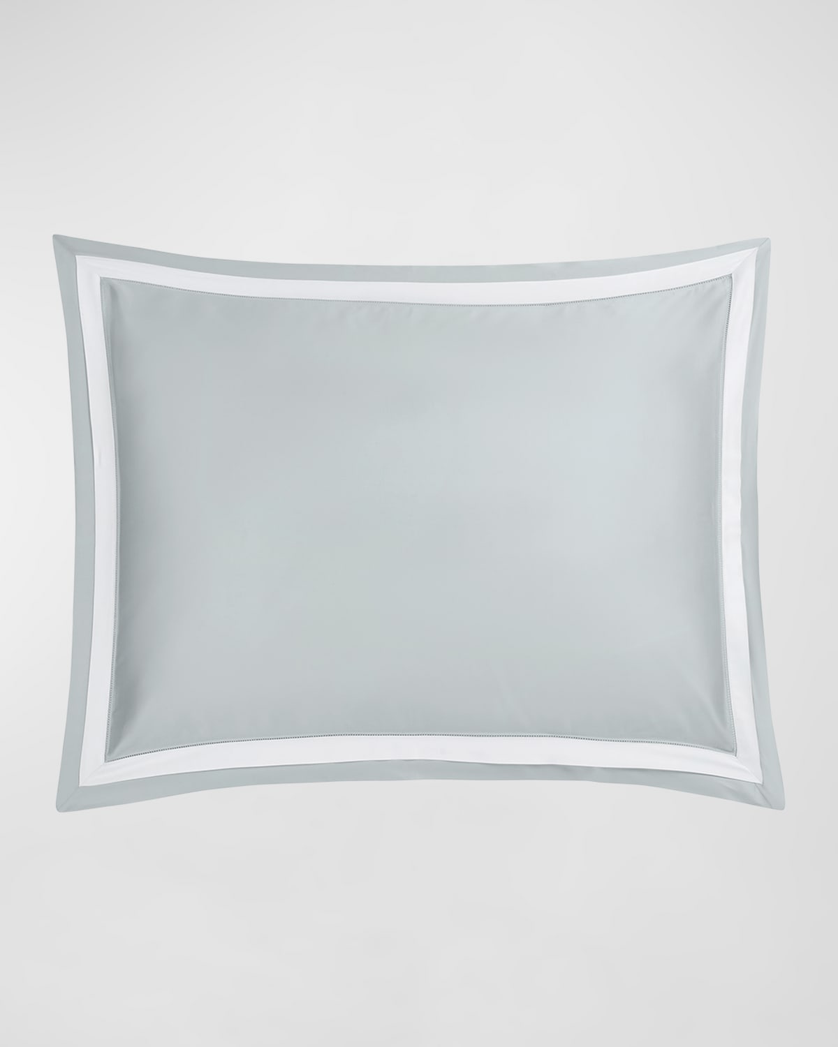 Matouk Ambrose Standard Sham In Pool/bone