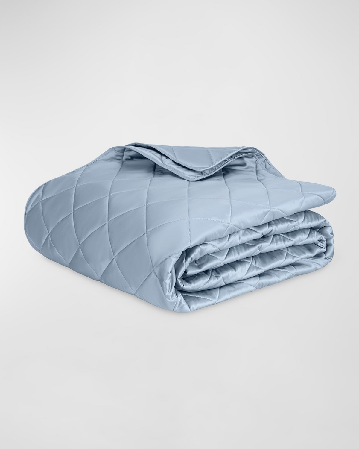 Shop Matouk Nocturne Twin Quilt In Hazy Blue