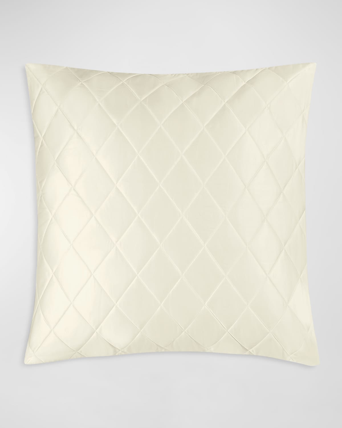 Matouk Nocturne Quilt Euro Sham In Ivory