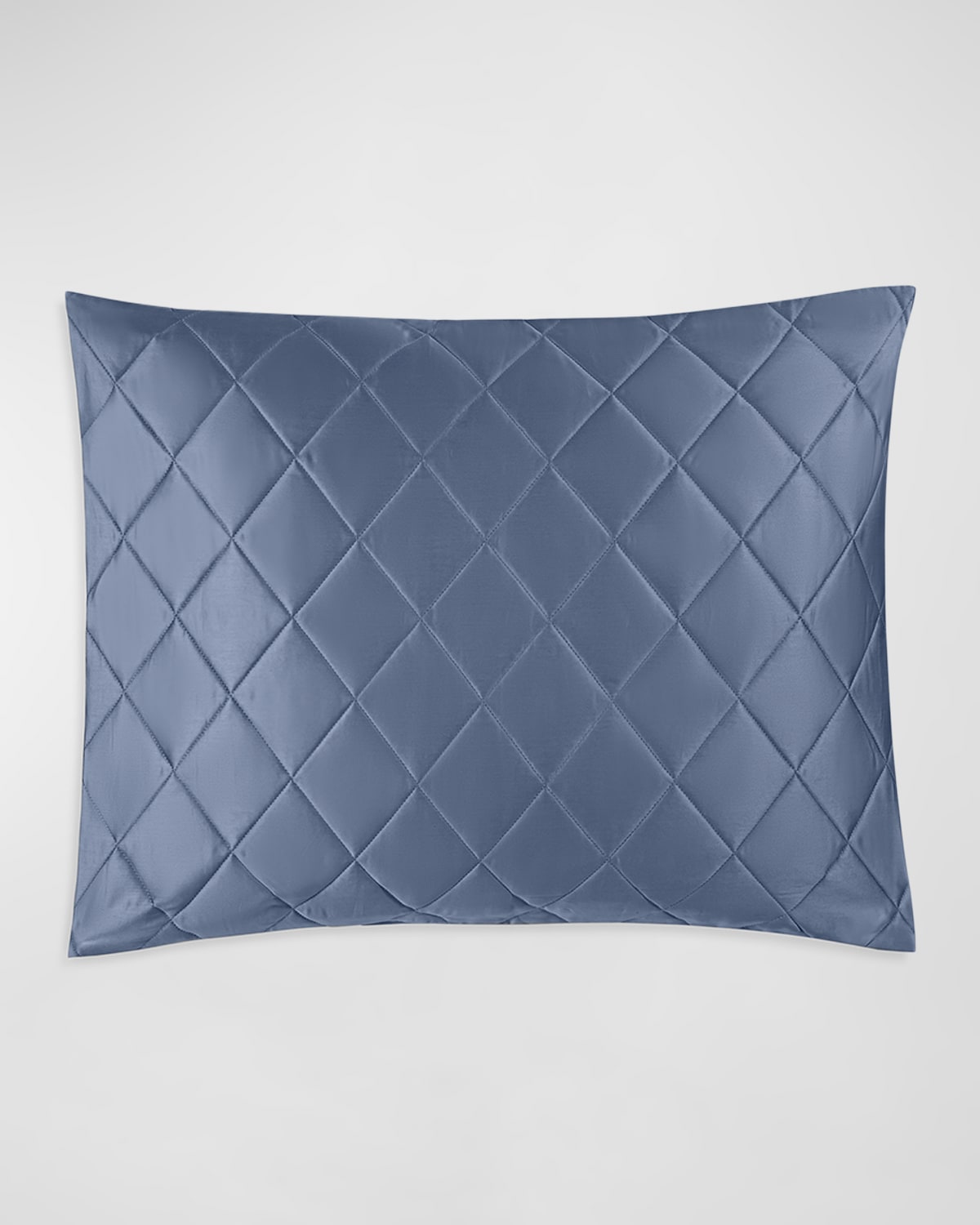 Shop Matouk Nocturne Quilt Standard Sham In Steel Blue