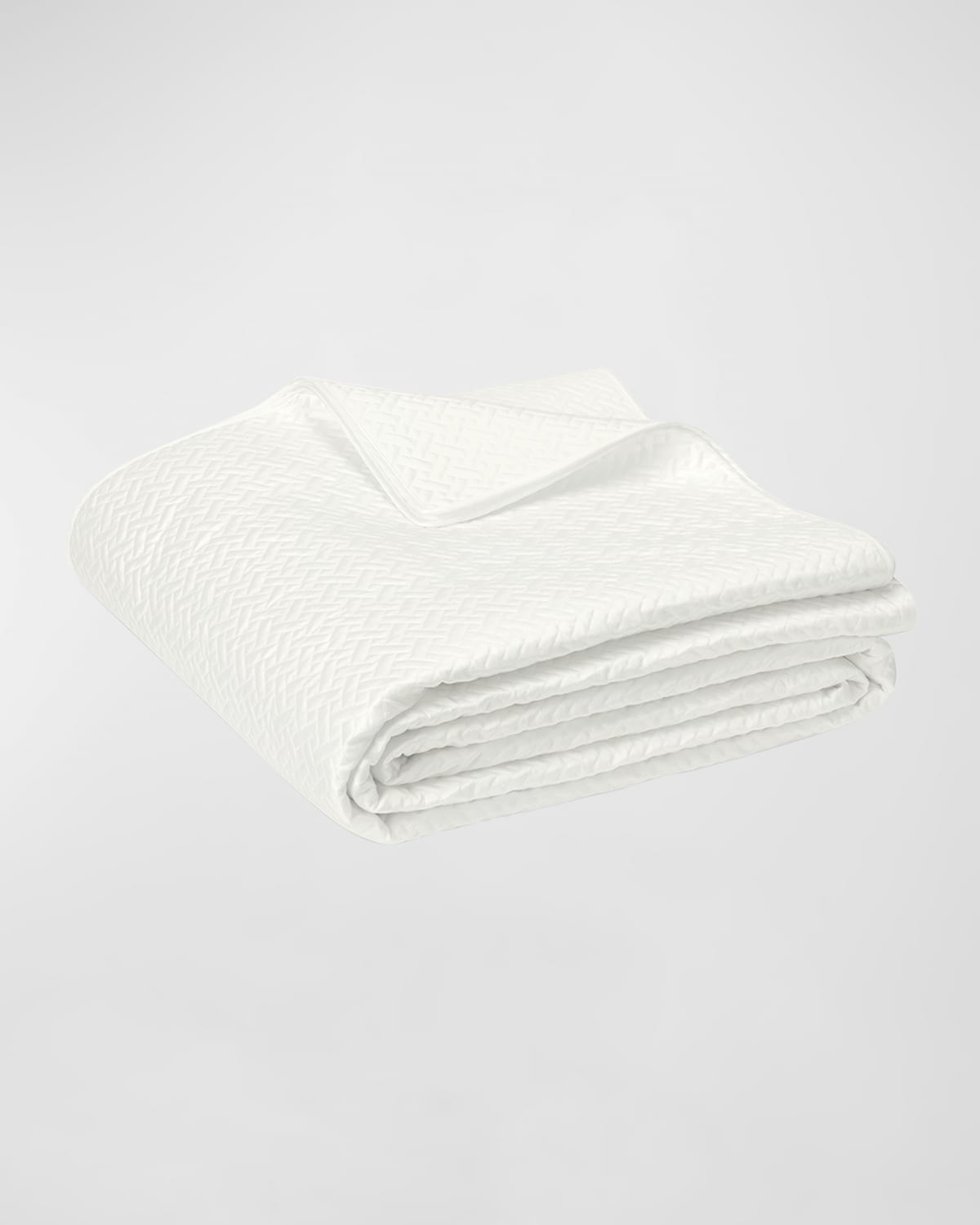Matouk Basketweave Cotton Sateen Quilt