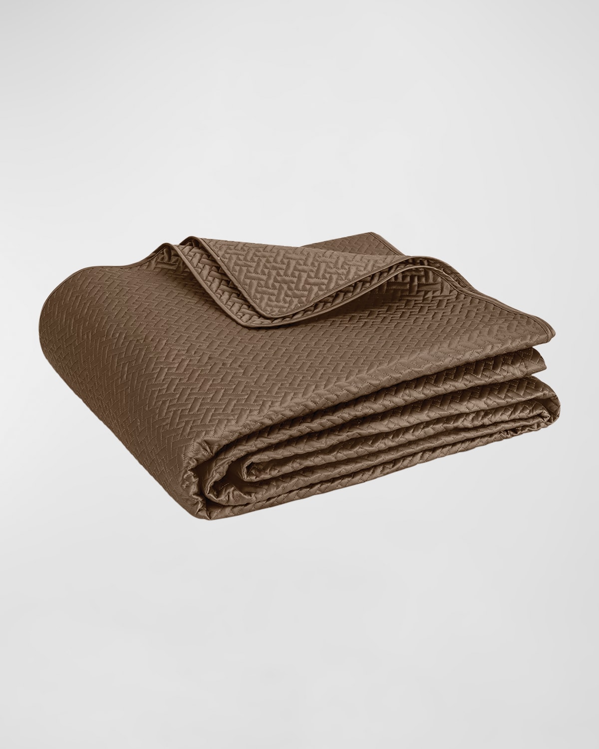 Matouk Basketweave Cotton Sateen Quilt