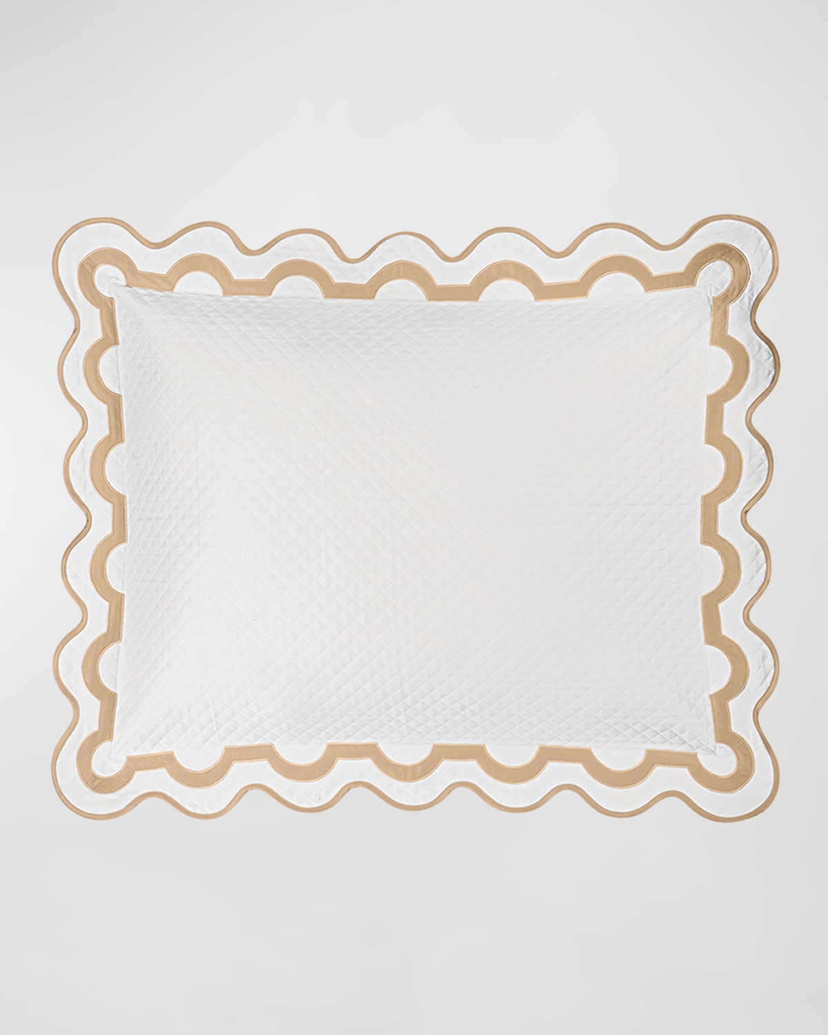 Matouk Mirasol Matelasse Standard Sham In Bone