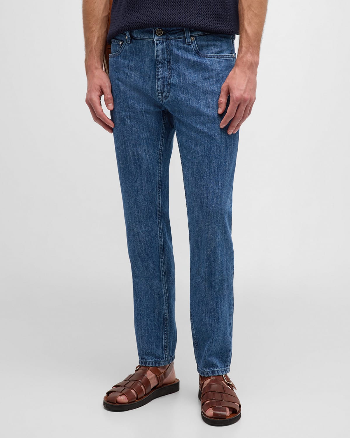 Shop Etro Men's Roma-fit Jeans In Blue