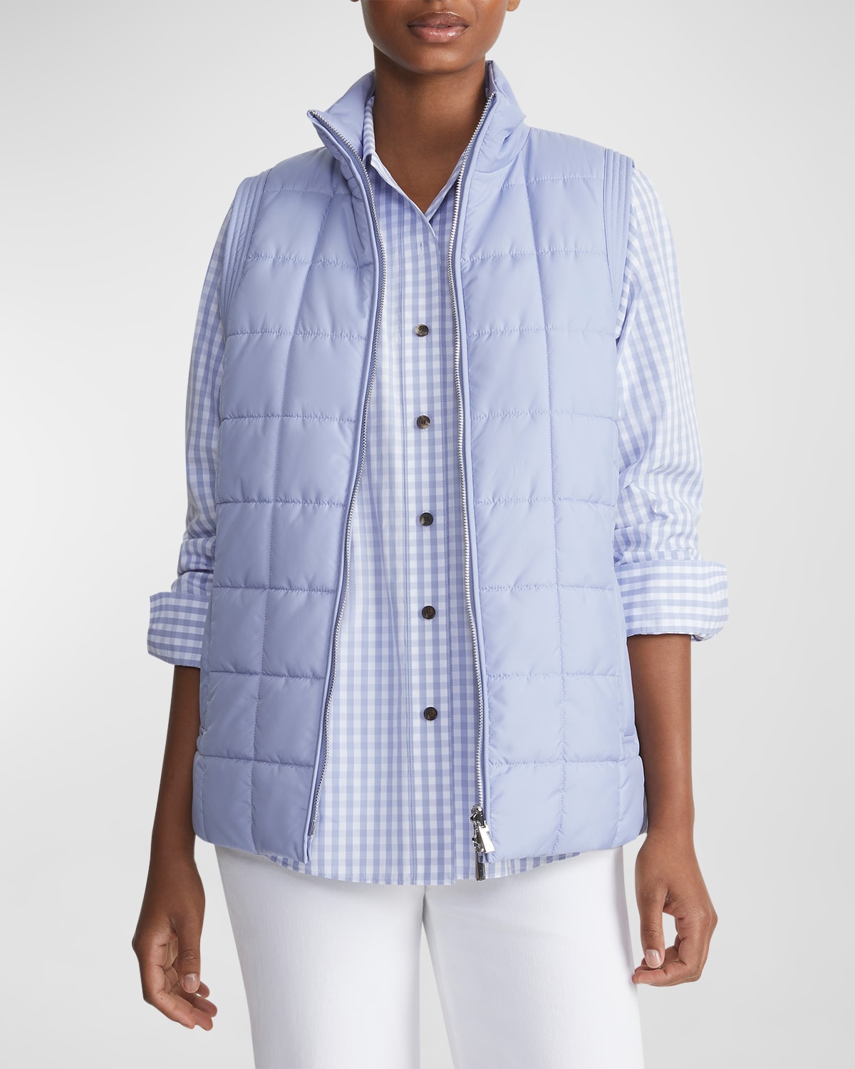 Reversible Zip-Front Quilted Vest