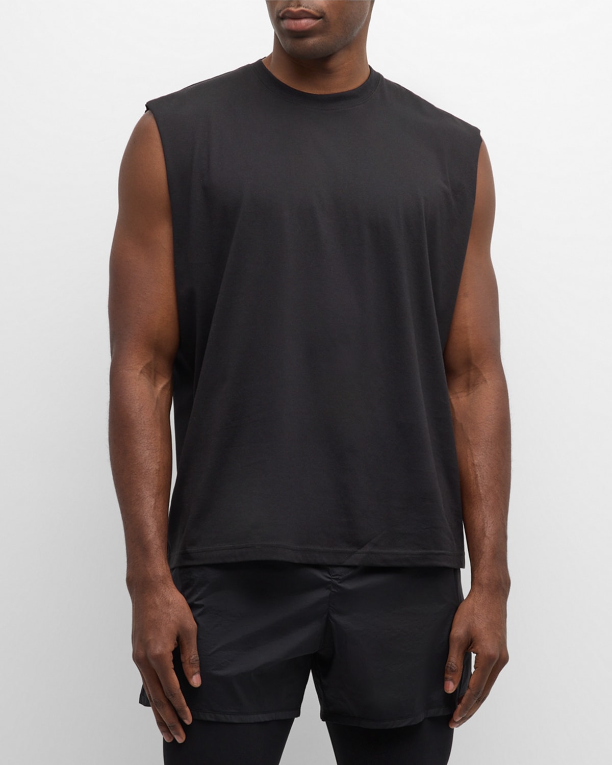 True Tribe Men's Lounge Active Silky Cotton T-shirt In Black