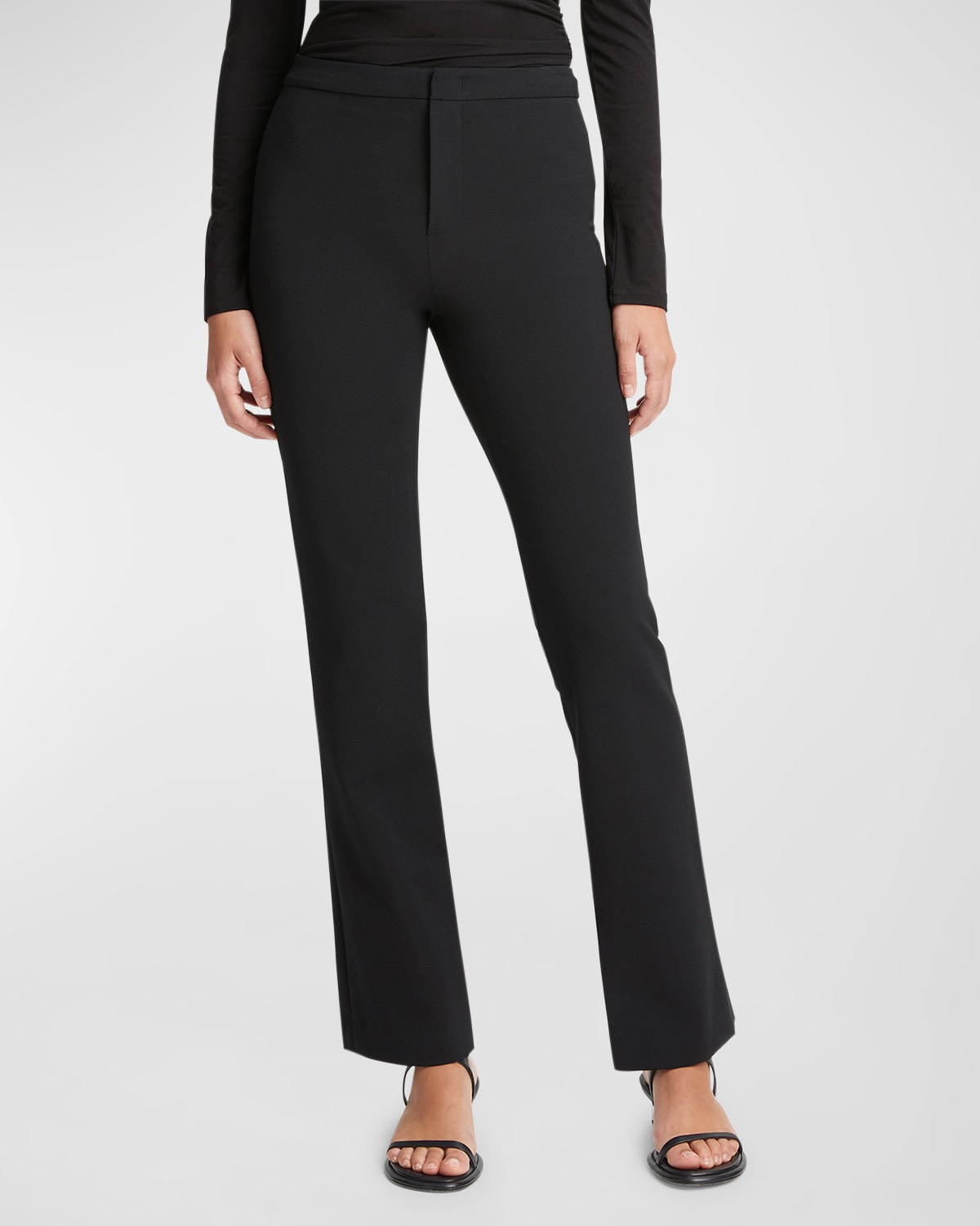Shop Vince Slim Tapered-leg Trousers In Black