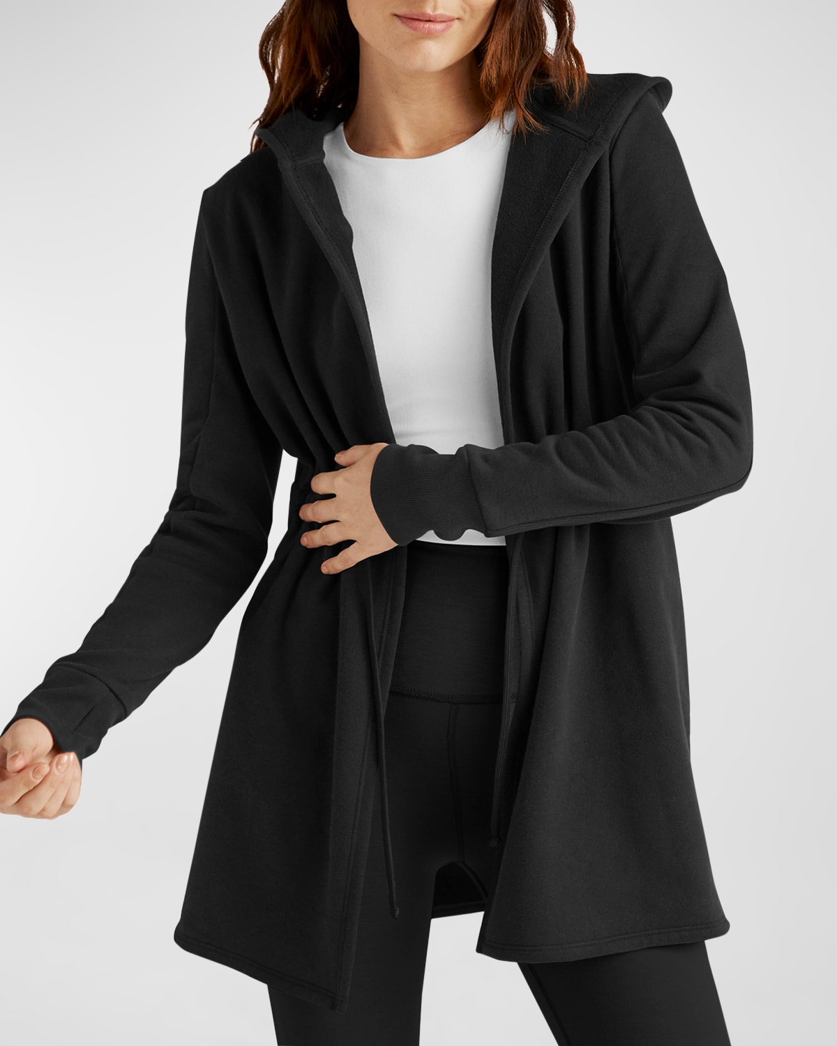 BEYOND YOGA ON THE GO HOODED JACKET