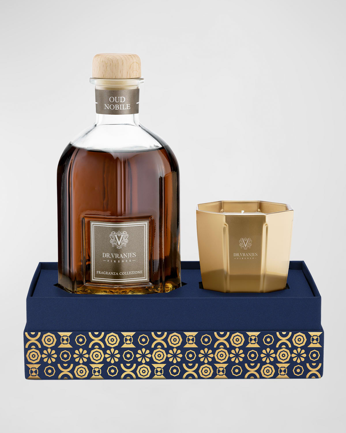 Oud Nobile Diffuser + Gold Candle Gift Box