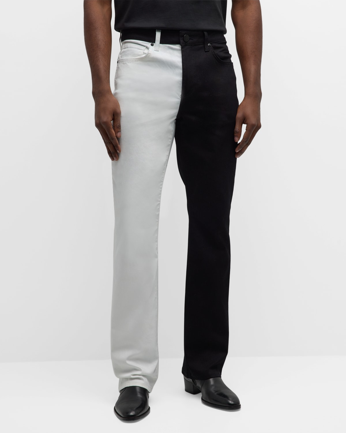 Monfrere Monfrère Clint Two-tone Bootcut Jeans In Shadow