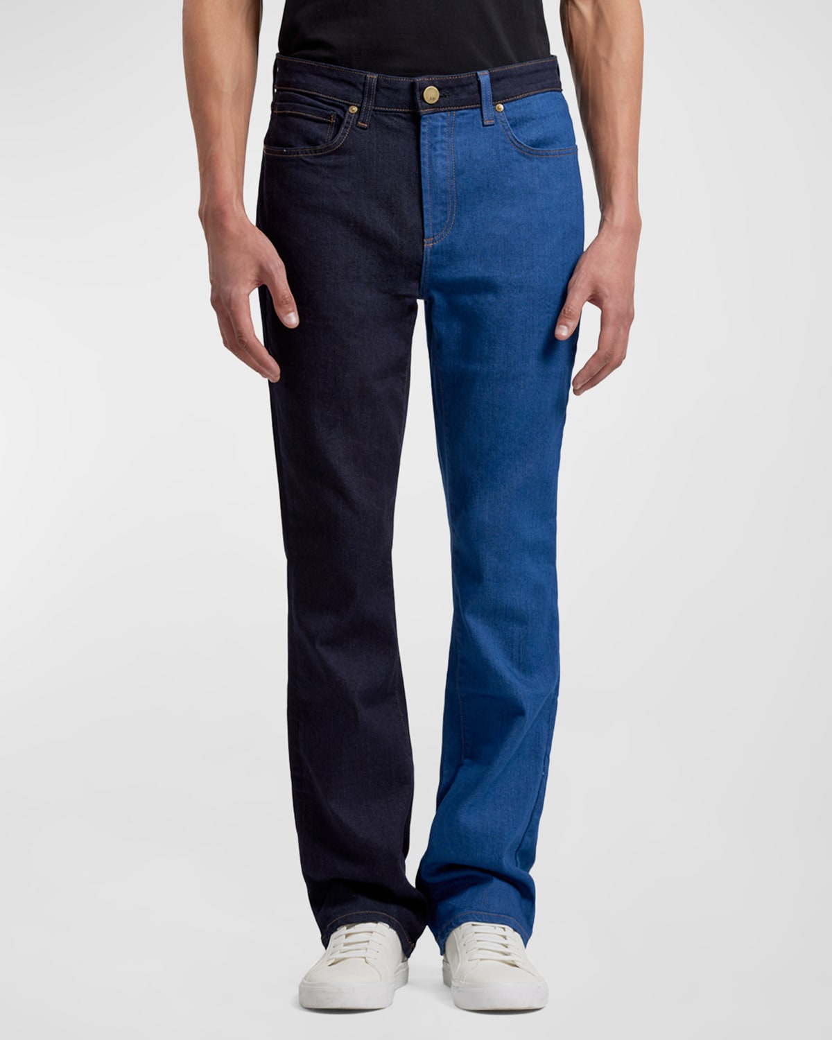 Monfrere Men's Clint Bicolor Bootcut Jeans In Twilight