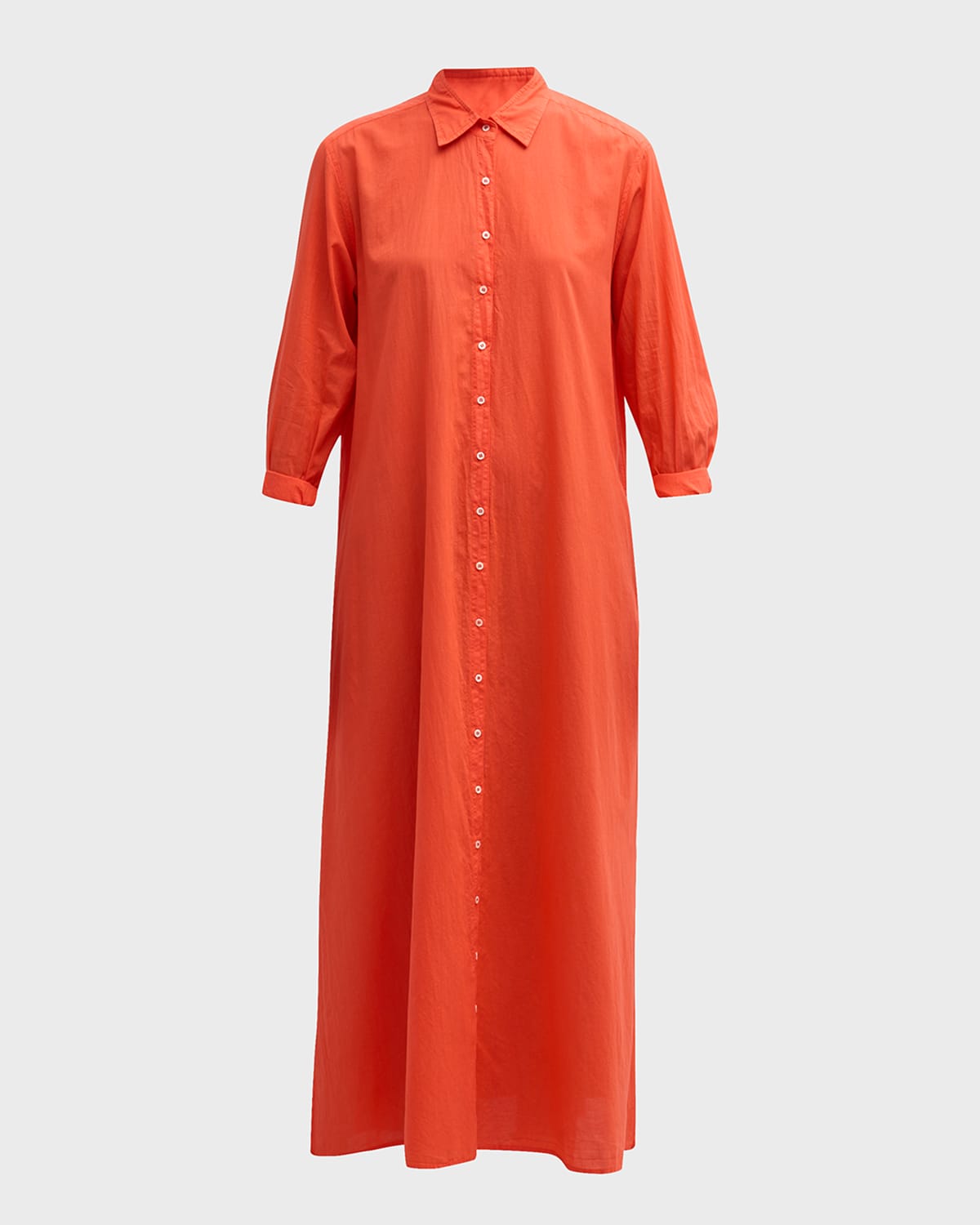 XIRENA BODEN TRAPEZE COTTON POPLIN MAXI SHIRTDRESS