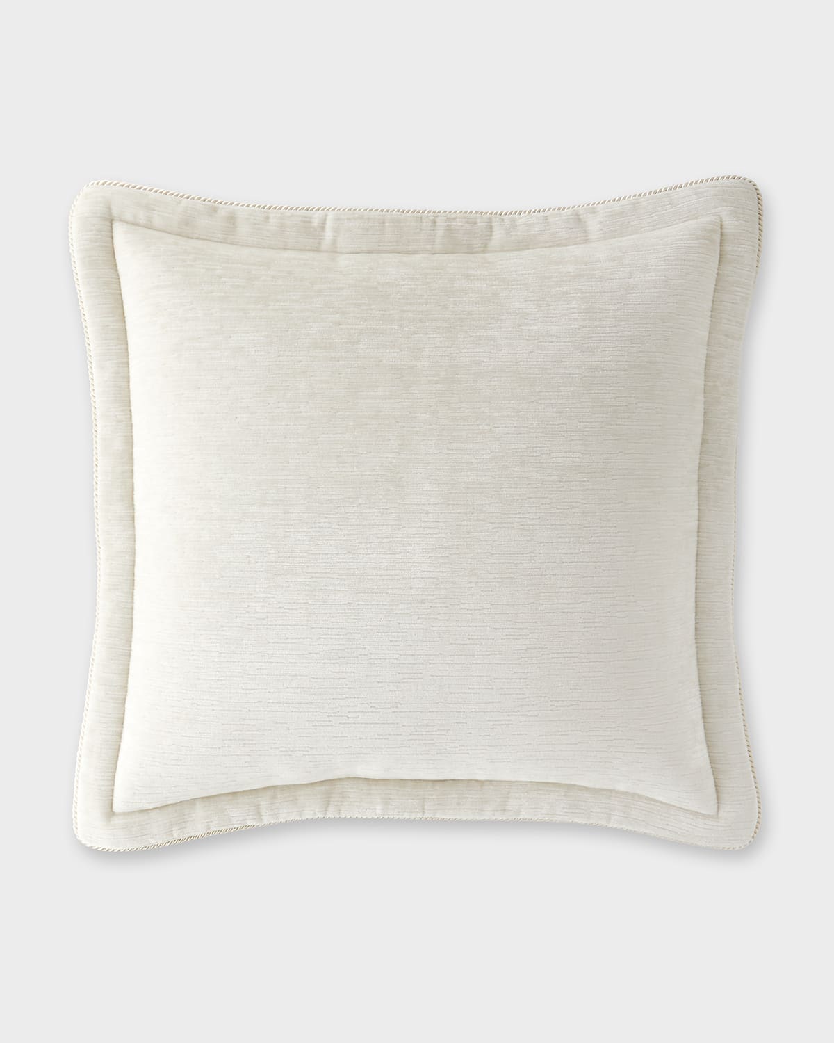 Austin Horn Collection Annabelle Velvet Euro Sham In Ivory