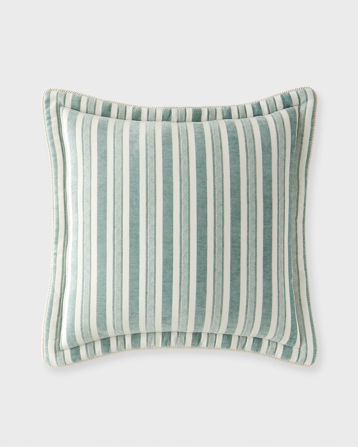 Austin Horn Collection Annabelle Stripe Euro Sham In Seamist