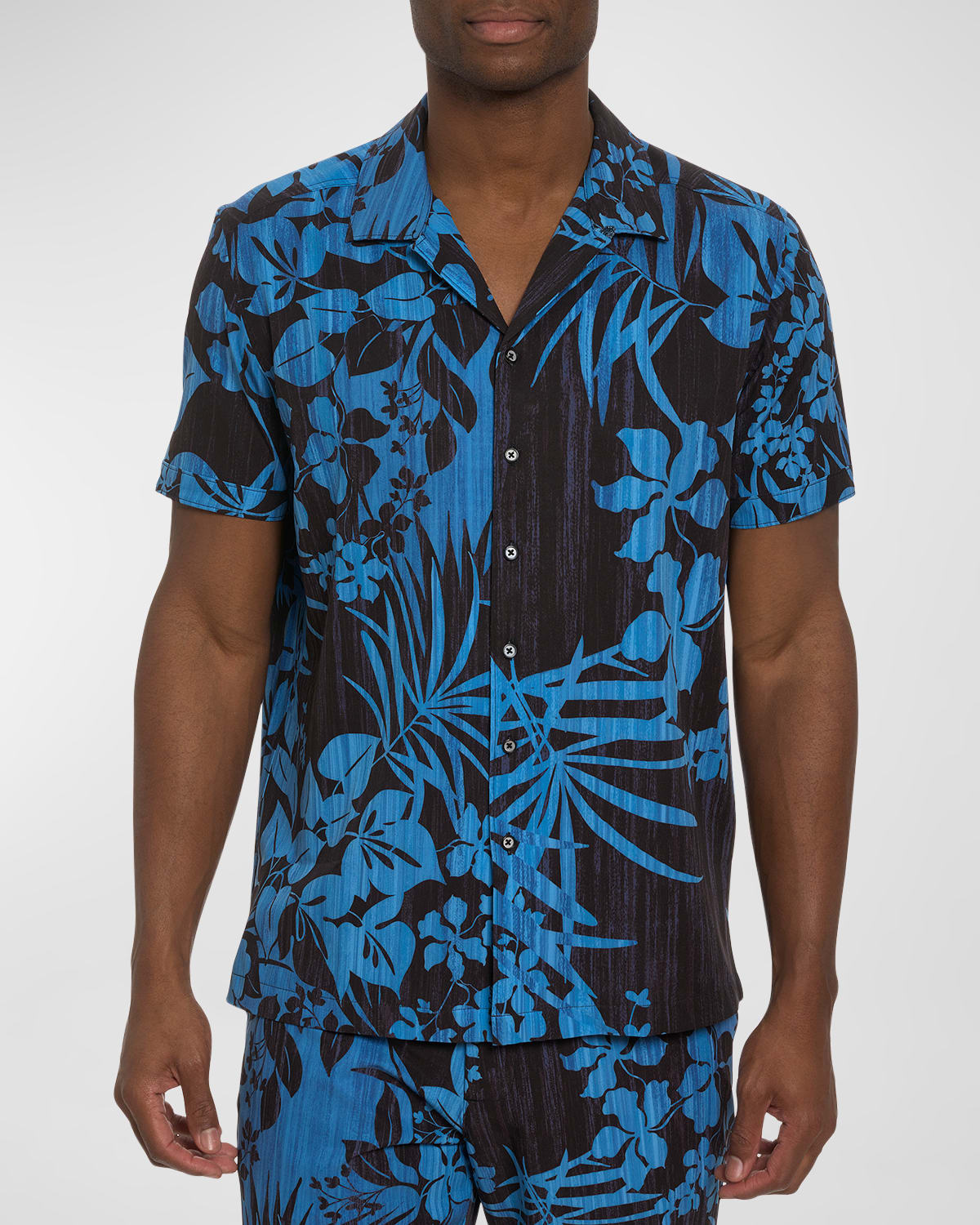 Robert Graham Men's Drift Away Printed Camp Shirt
