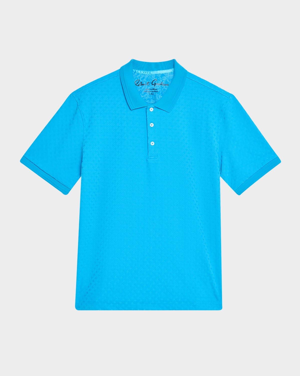 Men's Elias Jacquard Knit Polo Shirt