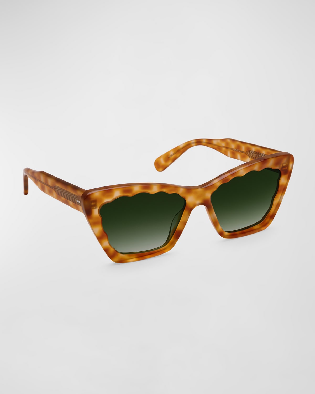 Krewe Brigette Havana Acetate Cat-eye Sunglasses In Brown