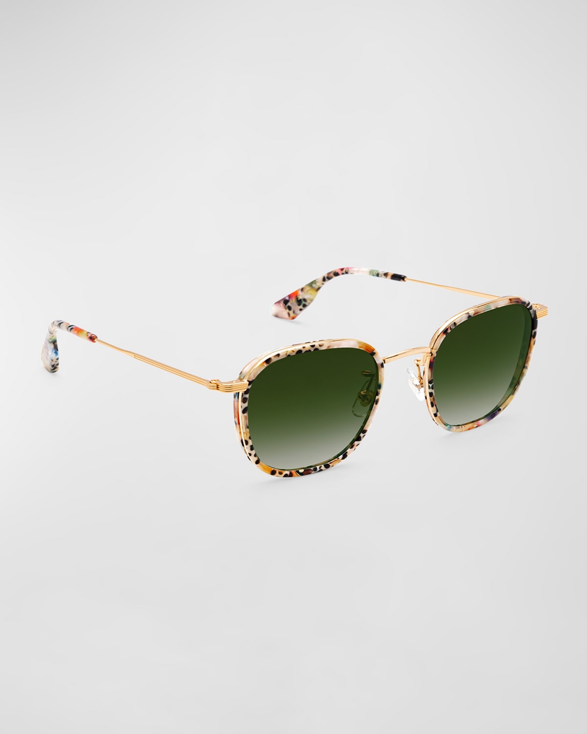 Sophia Round Multi-Color Acetate Sunglasses