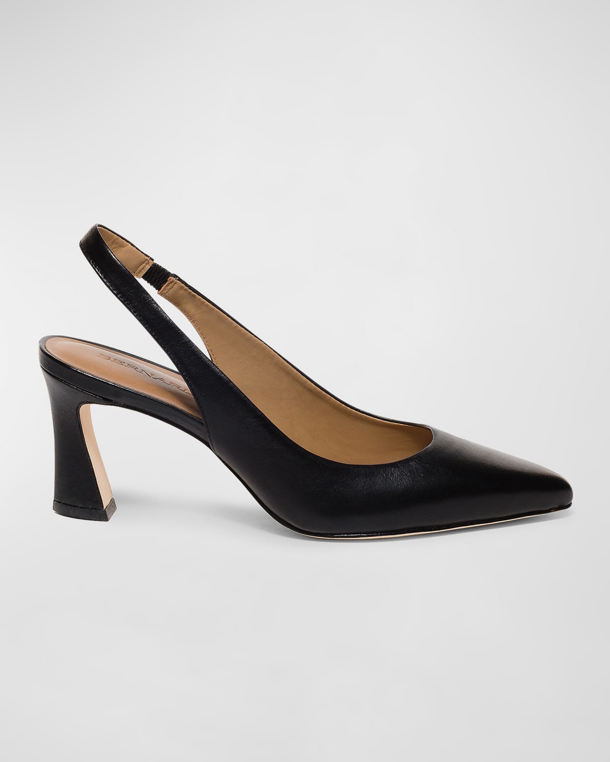 BERNARDO SLINGBACK POINTED LEATHER PUMPS