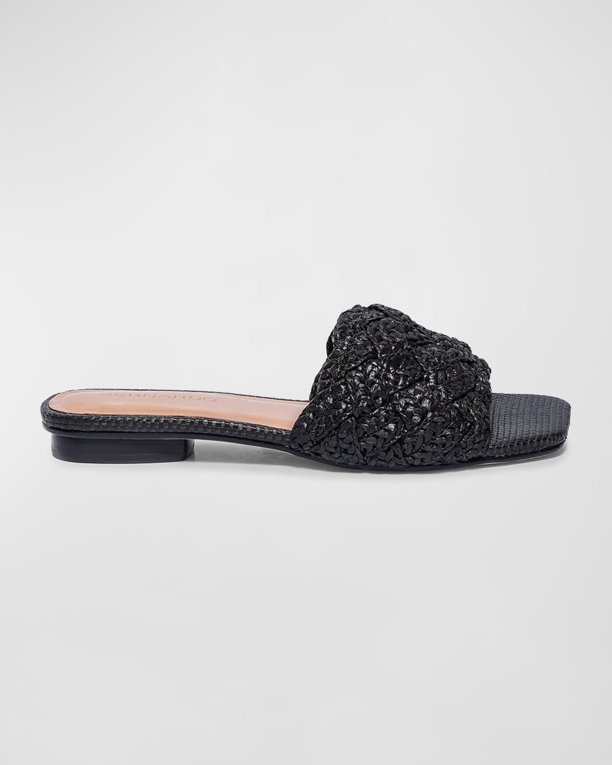Bernardo Pixie Block Heel Slide Sandals In Black
