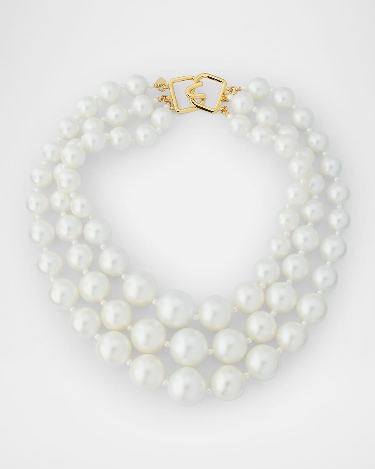 3-Row Pearly Necklace