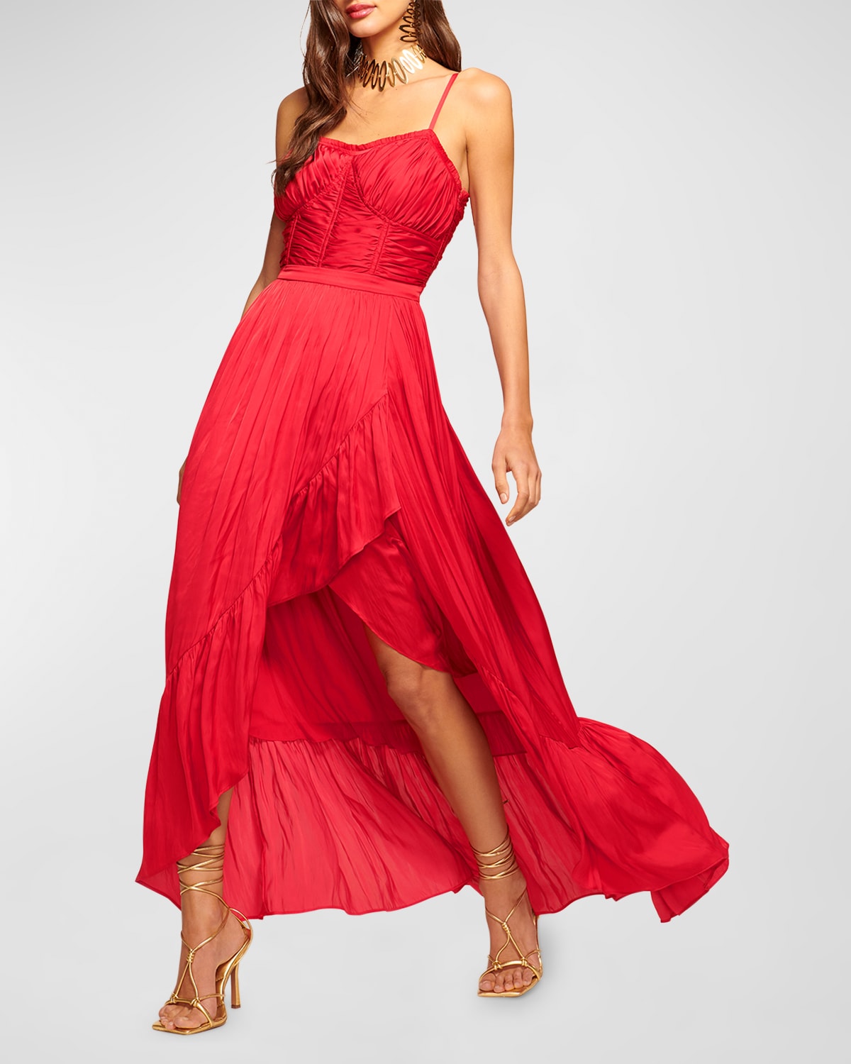 Shop Ramy Brook Braelyn Maxi Dress In Soiree Red