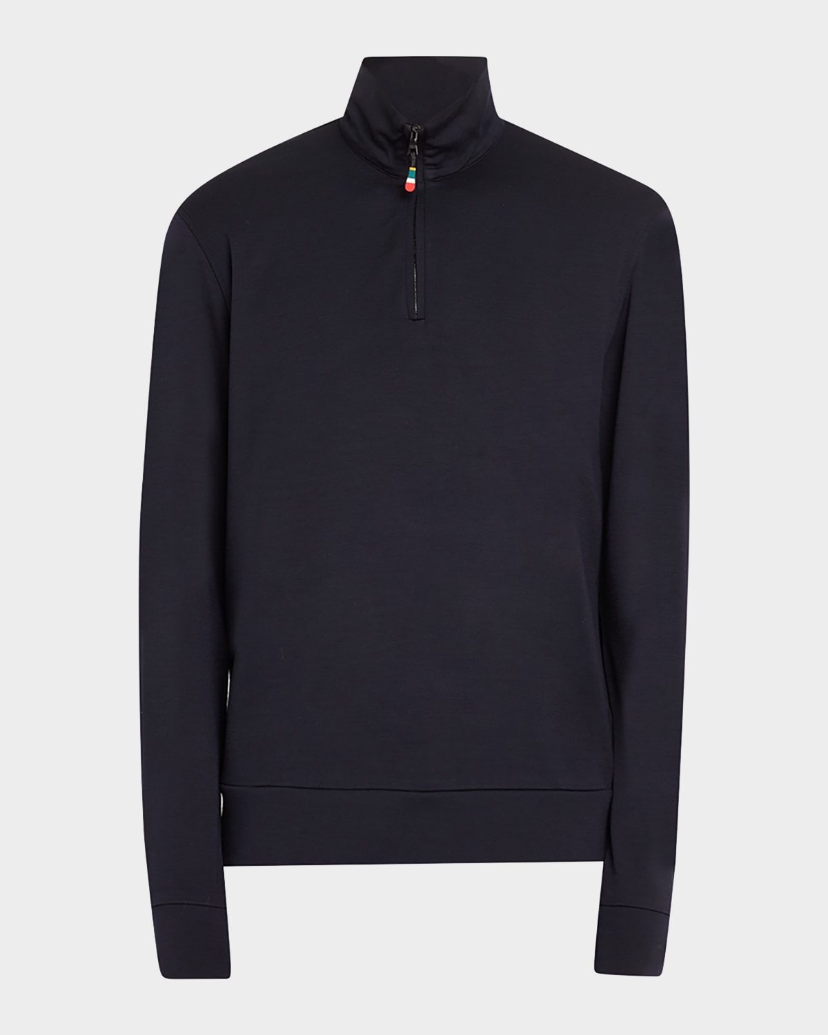 Shop Orlebar Brown Men's Isar Quarter-zip Sweatshirt In Night Iris