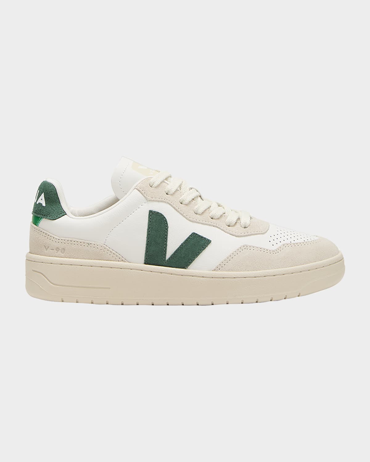 VEJA V-90 BICOLOR LOW-TOP SNEAKERS 